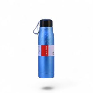 Stainless Steel Water Bottle Blue Premium Stainless Steel Water Bottle Hot Cold 8 Hours 500ml Hind Store
