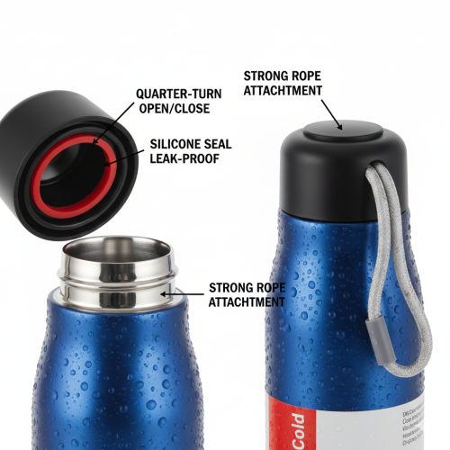 Mizu Water Bottle available in 5 colors: Black, Blue, Silver, Rose Gold, and Gold